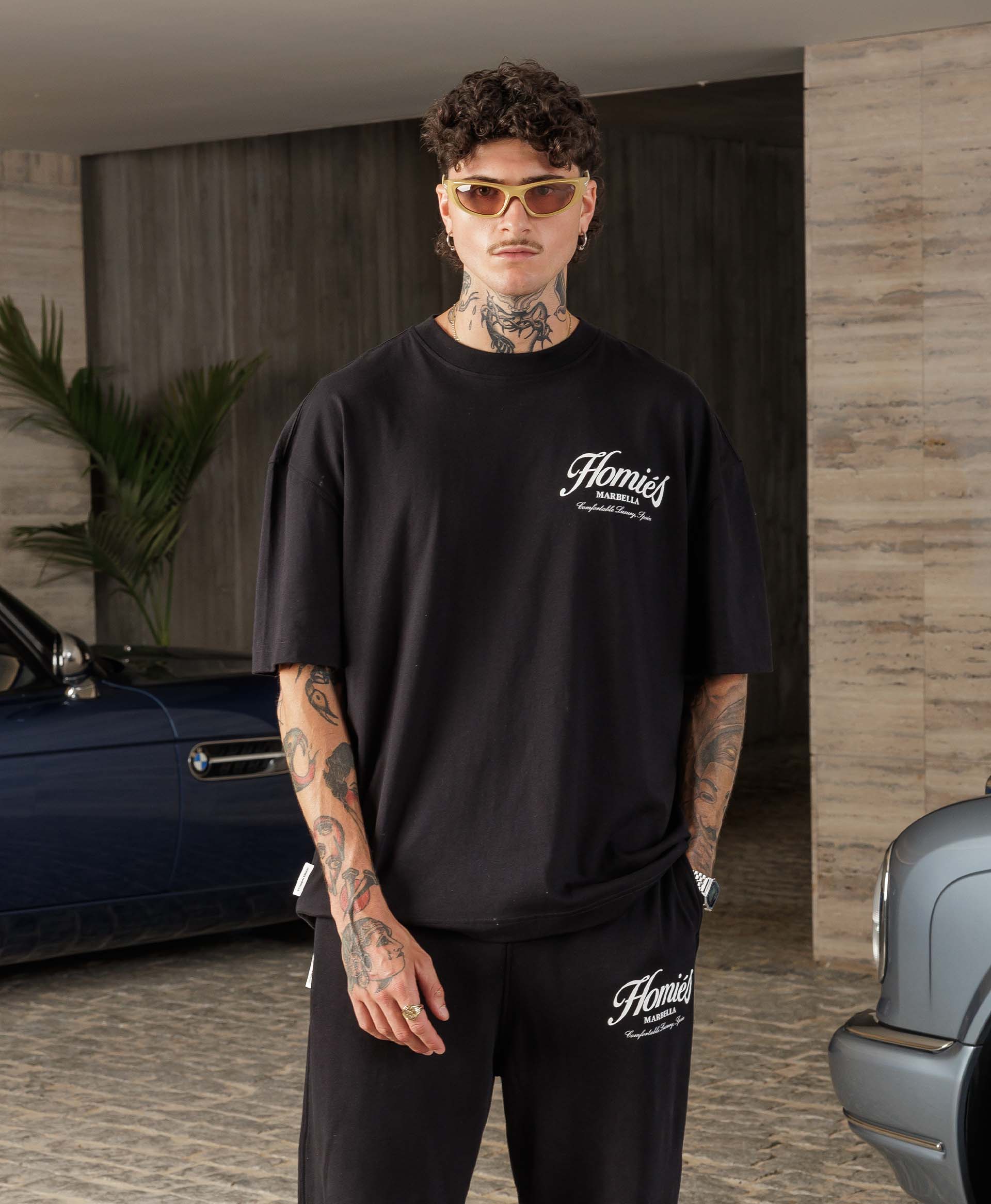 HOMIÉS ESSENTIALS T-SHIRT BLACK – HOMIESMARBELLA