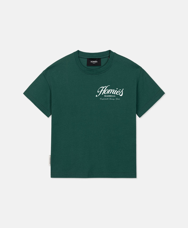 HOMIÉS ESSENTIALS KIDS T-SHIRT VARSITY GREEN