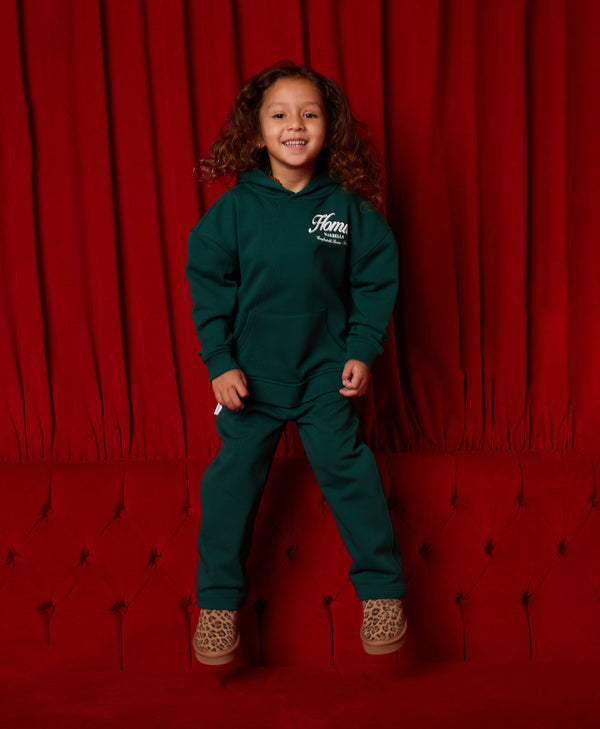 HOMIÉS ESSENTIALS KIDS HOODIE VARSITY GREEN