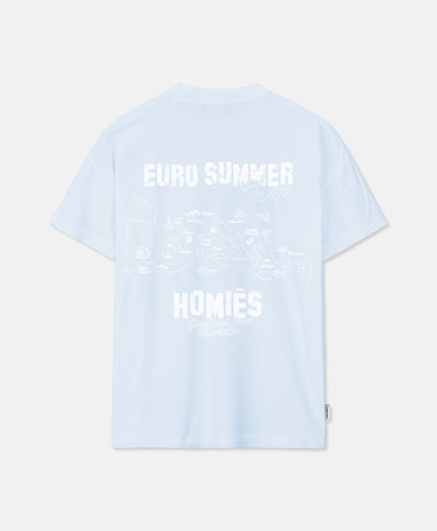 EURO SUMMER T-SHIRT VINTAGE BLUE