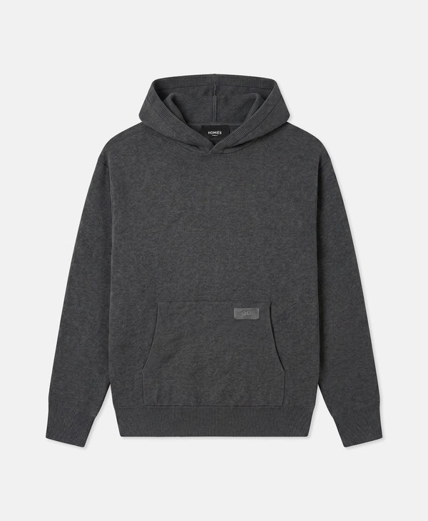 HOMIÉS CLUB HOODIE FLUFFY KNIT GREY