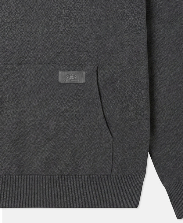 HOMIÉS CLUB HOODIE FLUFFY KNIT GREY