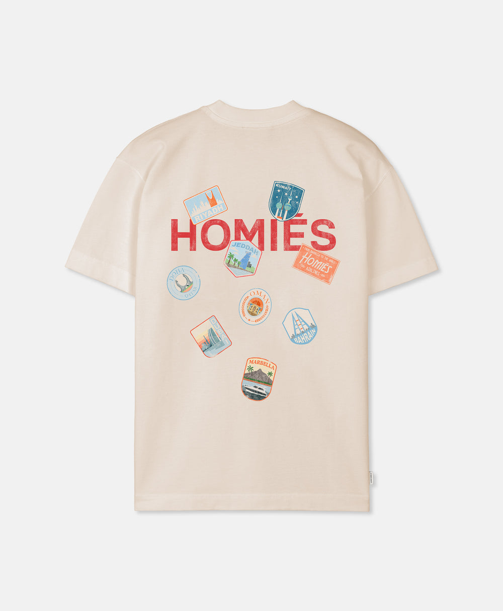 GCC PATCH T-SHIRT BEIGE