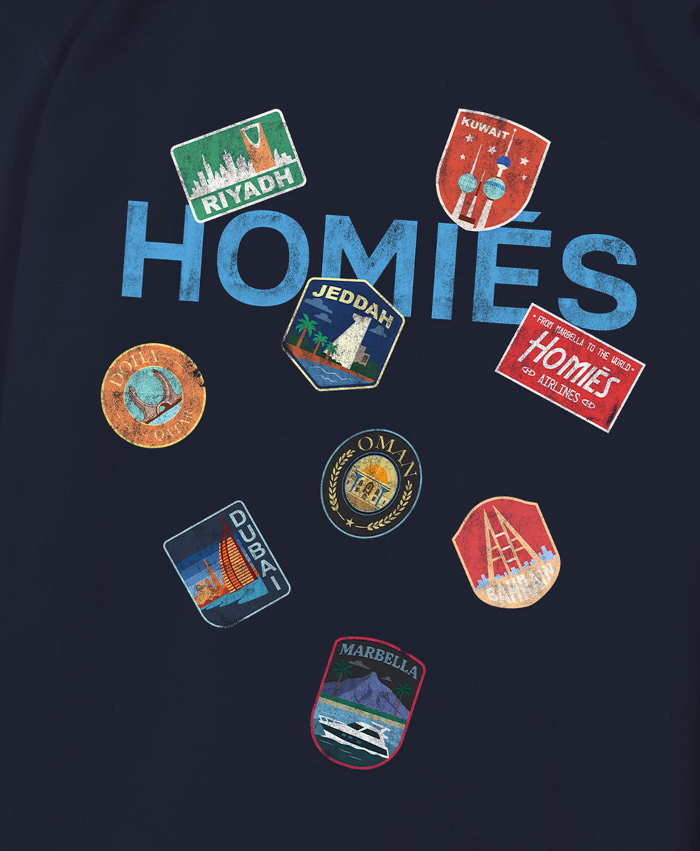 GCC PATCH T-SHIRT NAVY