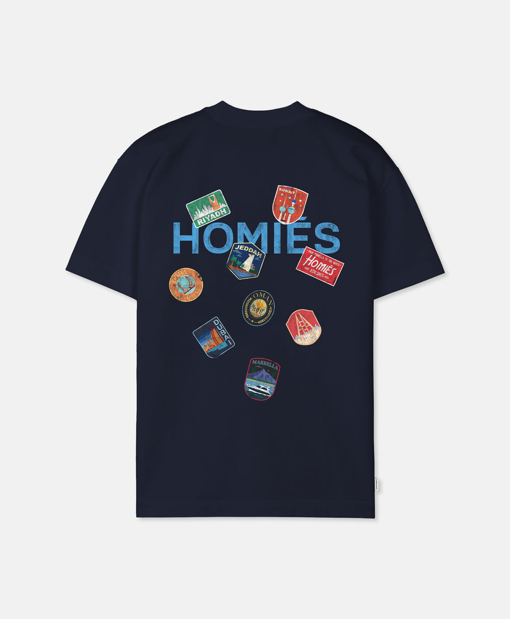 GCC PATCH T-SHIRT NAVY