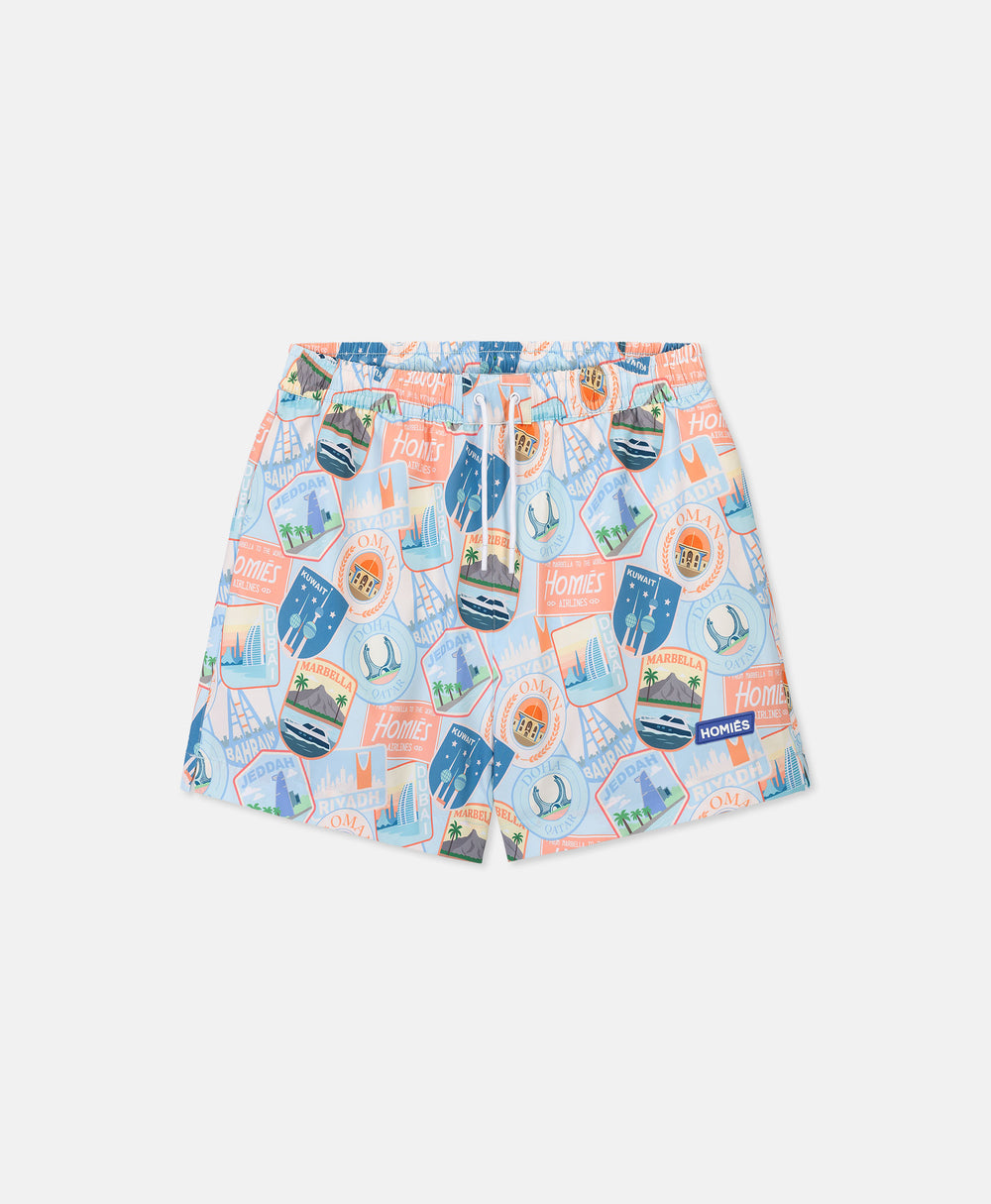 GCC ALL OVER PATCH SWIM SHORT