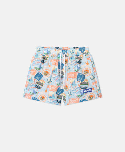 GCC ALL OVER PATCH KIDS SWIM SHORT