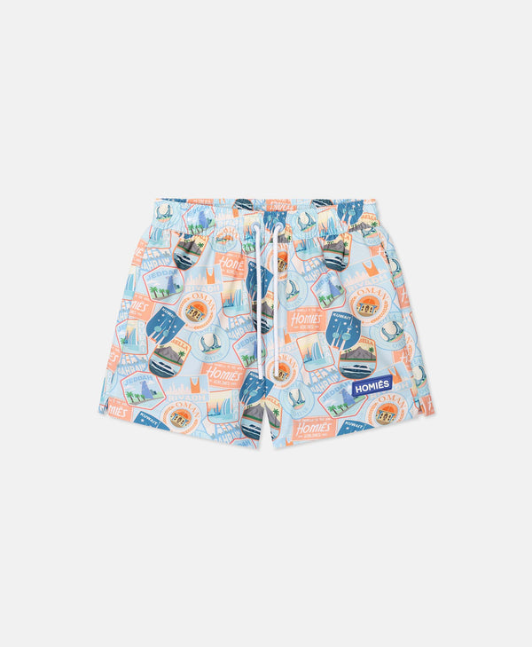 GCC ALL OVER PATCH KIDS SWIM SHORT