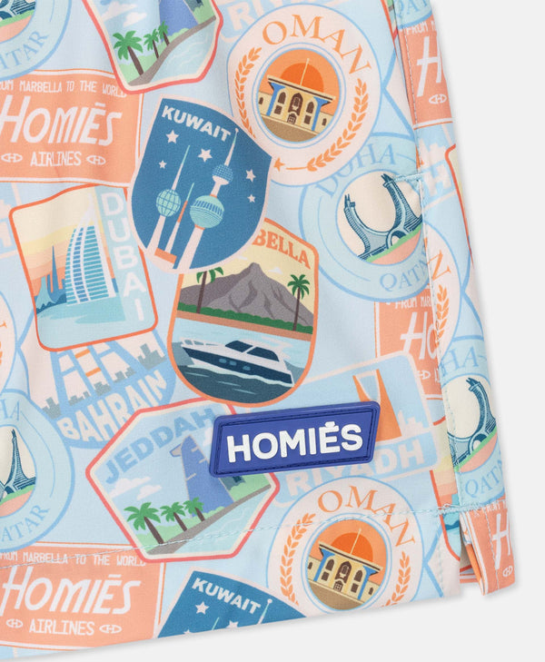 GCC ALL OVER PATCH KIDS SWIM SHORT