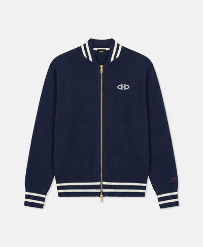 HERITAGE BOMBER JACKET KNIT NAVY
