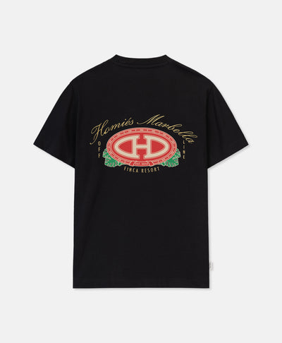 HERITAGE EMBROIDERED T-SHIRT BLACK