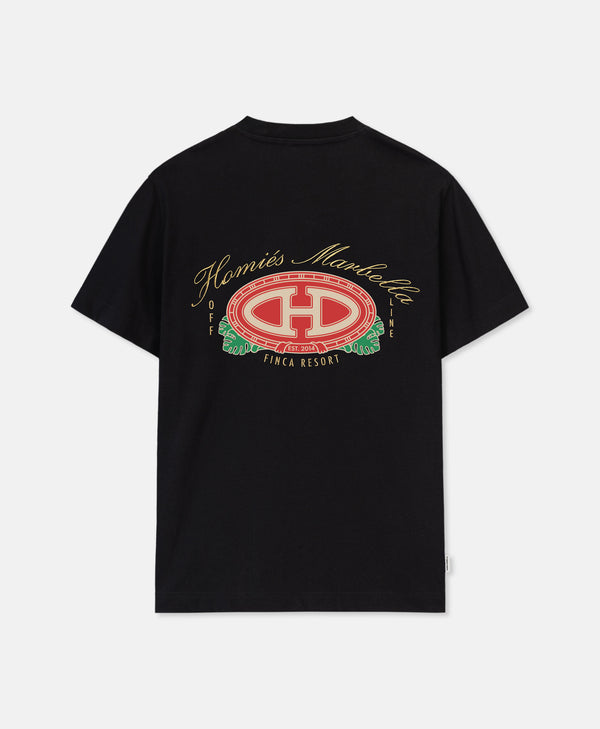HERITAGE EMBROIDERED T-SHIRT BLACK