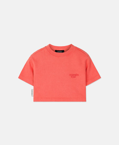 HOMIÉS CLUB GIRL CROP TOP CORAL