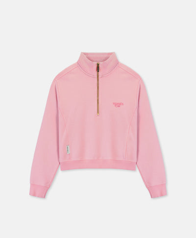 HOMIÉS CLUB WOMAN HALF ZIPPER VINTAGE PINK