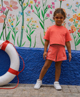 HOMIÉS CLUB GIRL CROP TOP CORAL