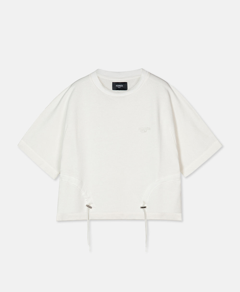 HOMIÉS CLUB SHORT SLEEVES SWEATSHIRT  WHITE