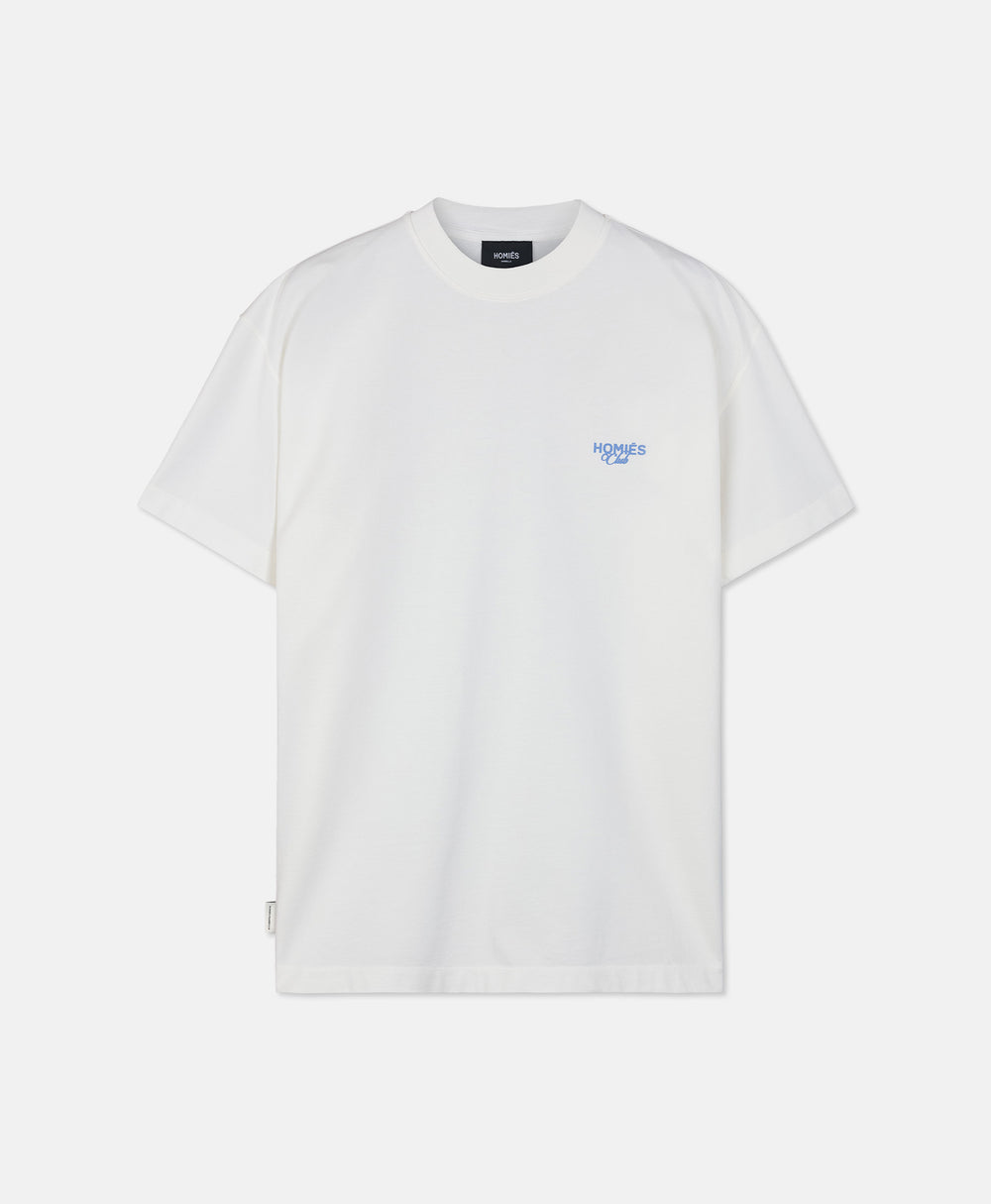 HOMIÉS CLUB T-SHIRT VINTAGE WHITE BLUE