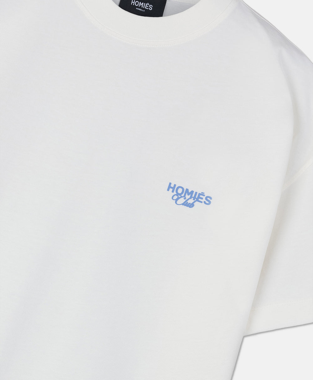 HOMIÉS CLUB T-SHIRT VINTAGE WHITE BLUE