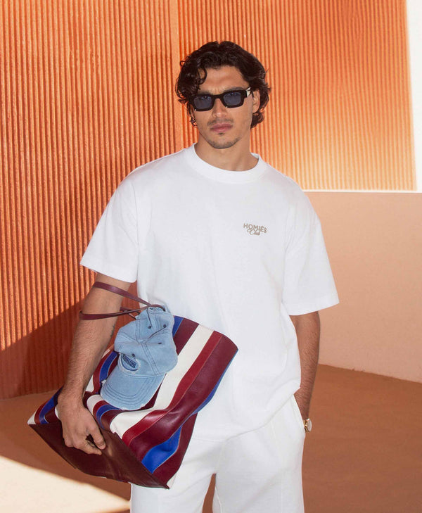 HOMIÉS CLUB T-SHIRT VINTAGE WHITE SAND