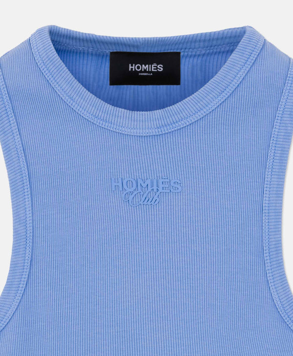 HOMIÉS CLUB WOMAN TANK TOP LIGHT BLUE