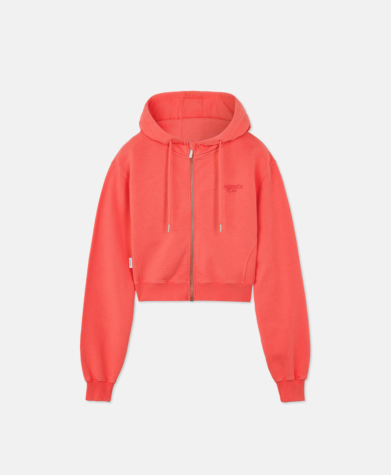 HOMIÉS CLUB WOMAN ZIPPER HOODIE SET CORAL