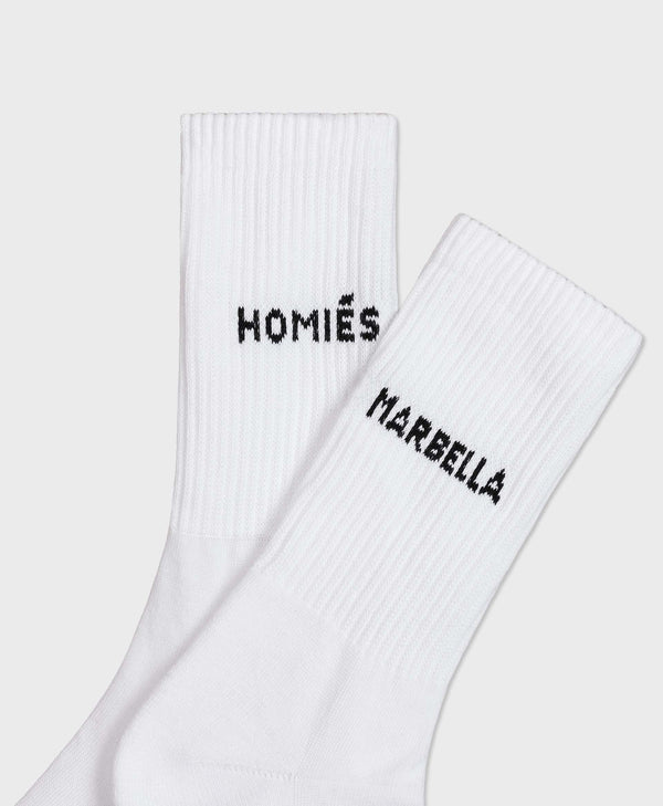 HOMIÉS MARBELLA SOCKS WHITE
