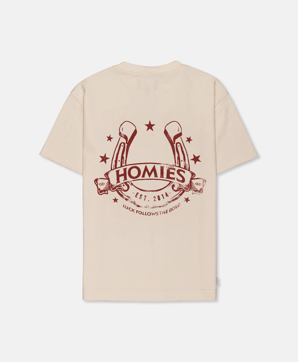 HORSESHOE T-SHIRT BEIGE