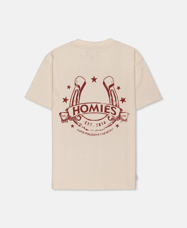 HORSESHOE T-SHIRT BEIGE