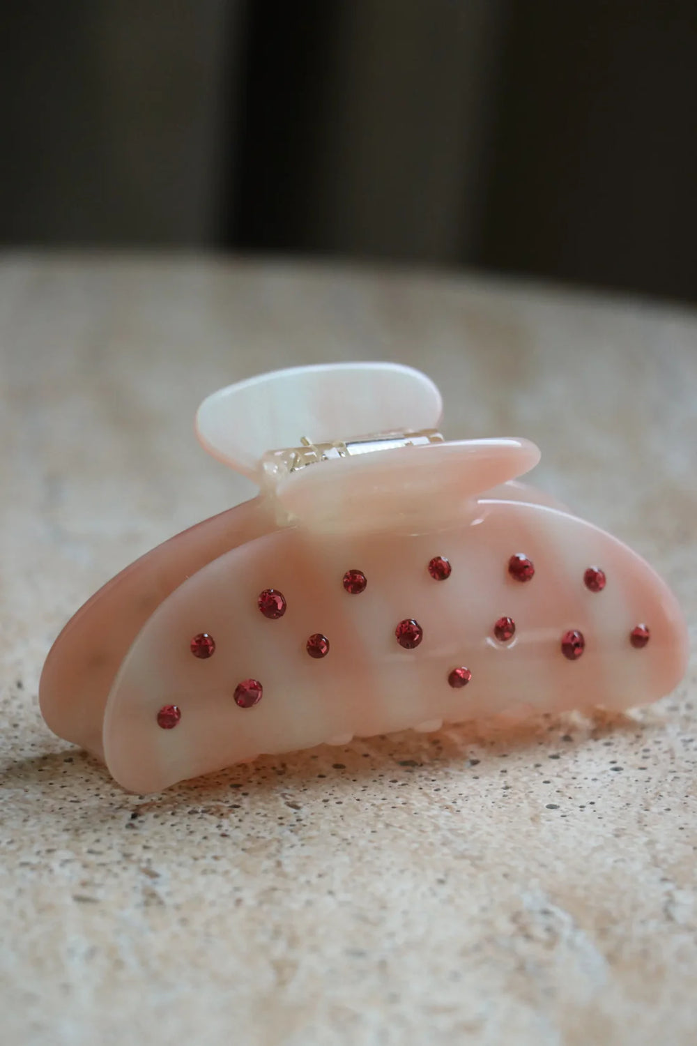HAIR CLIP FANTASY PINK PEARLS