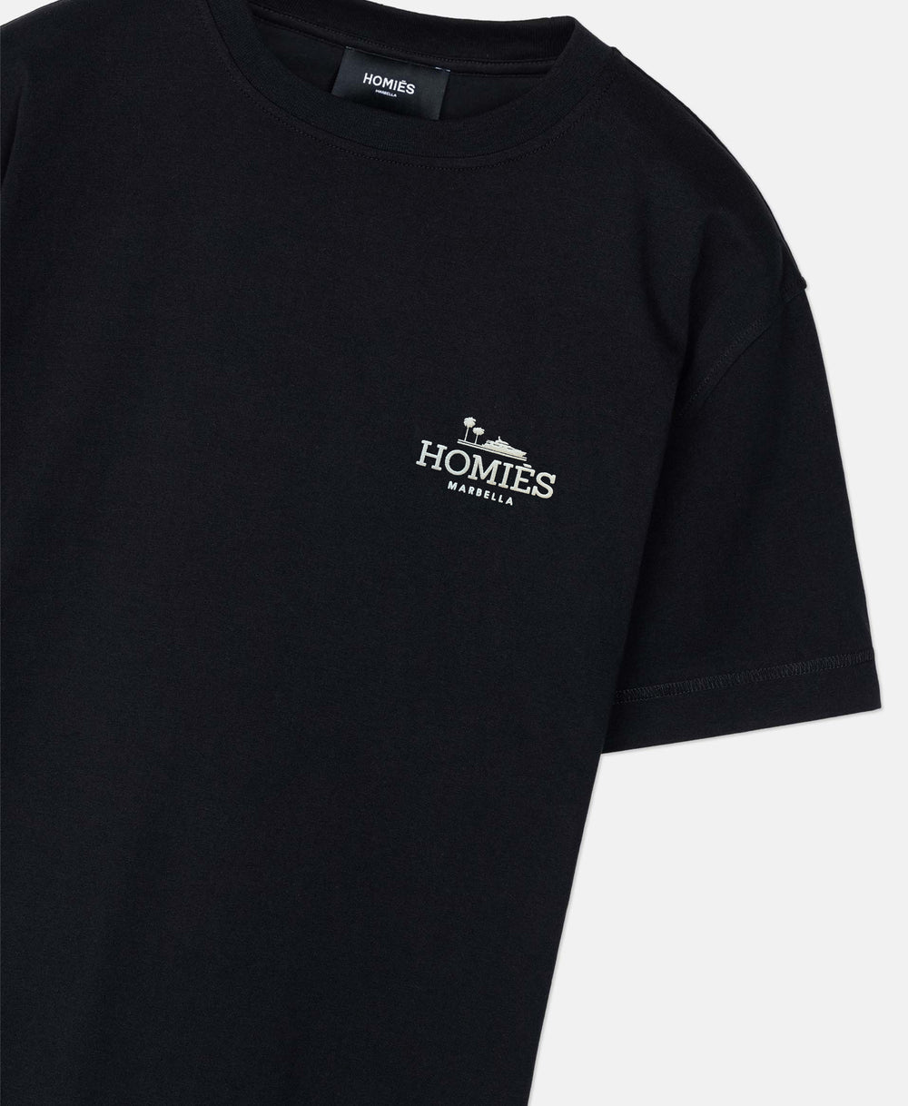 CLASSIC T-SHIRT RUBBER BLACK SMALL LOGO