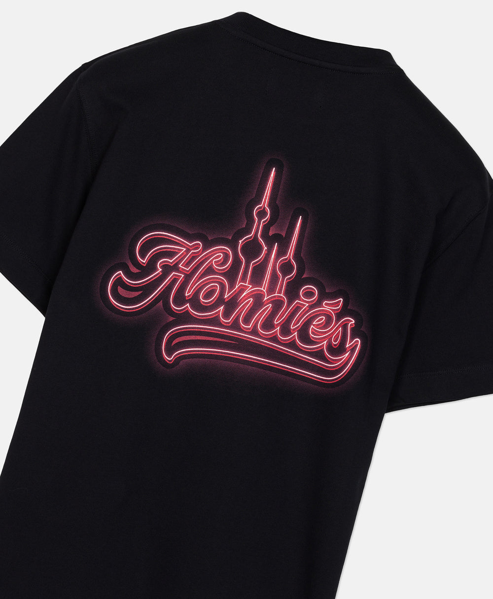 NEON TOWERS T-SHIRT BLACK