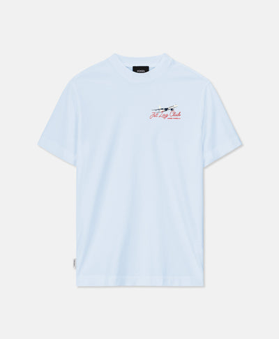 JET LAG CLUB T-SHIRT CELESTE