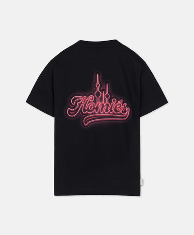 NEON TOWERS T-SHIRT BLACK