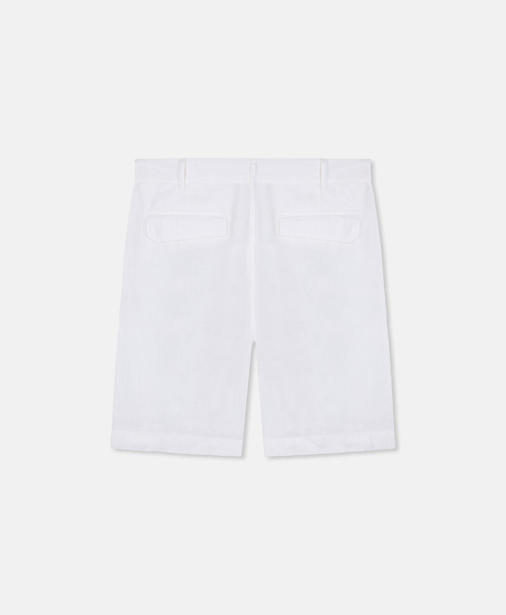HOMIÉS LINEN CARGO SHORTS VINTAGE WHITE