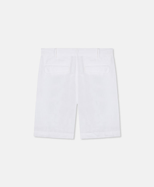 HOMIÉS LINEN CARGO SHORTS VINTAGE WHITE