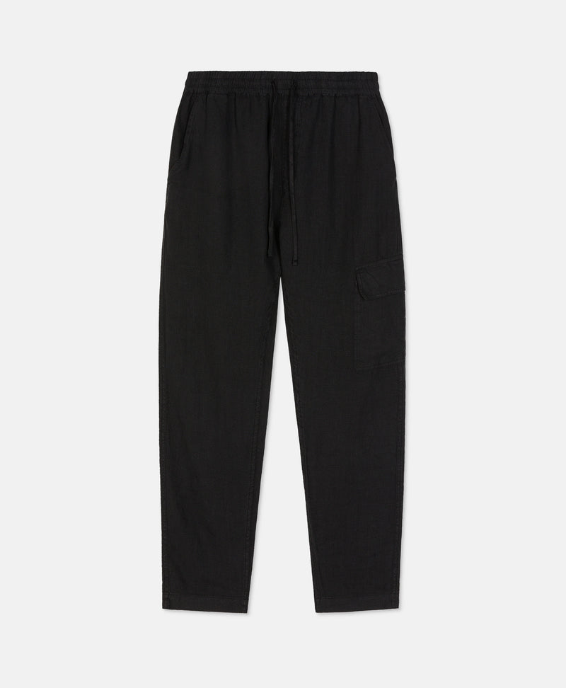 LINEN PANTS BLACK