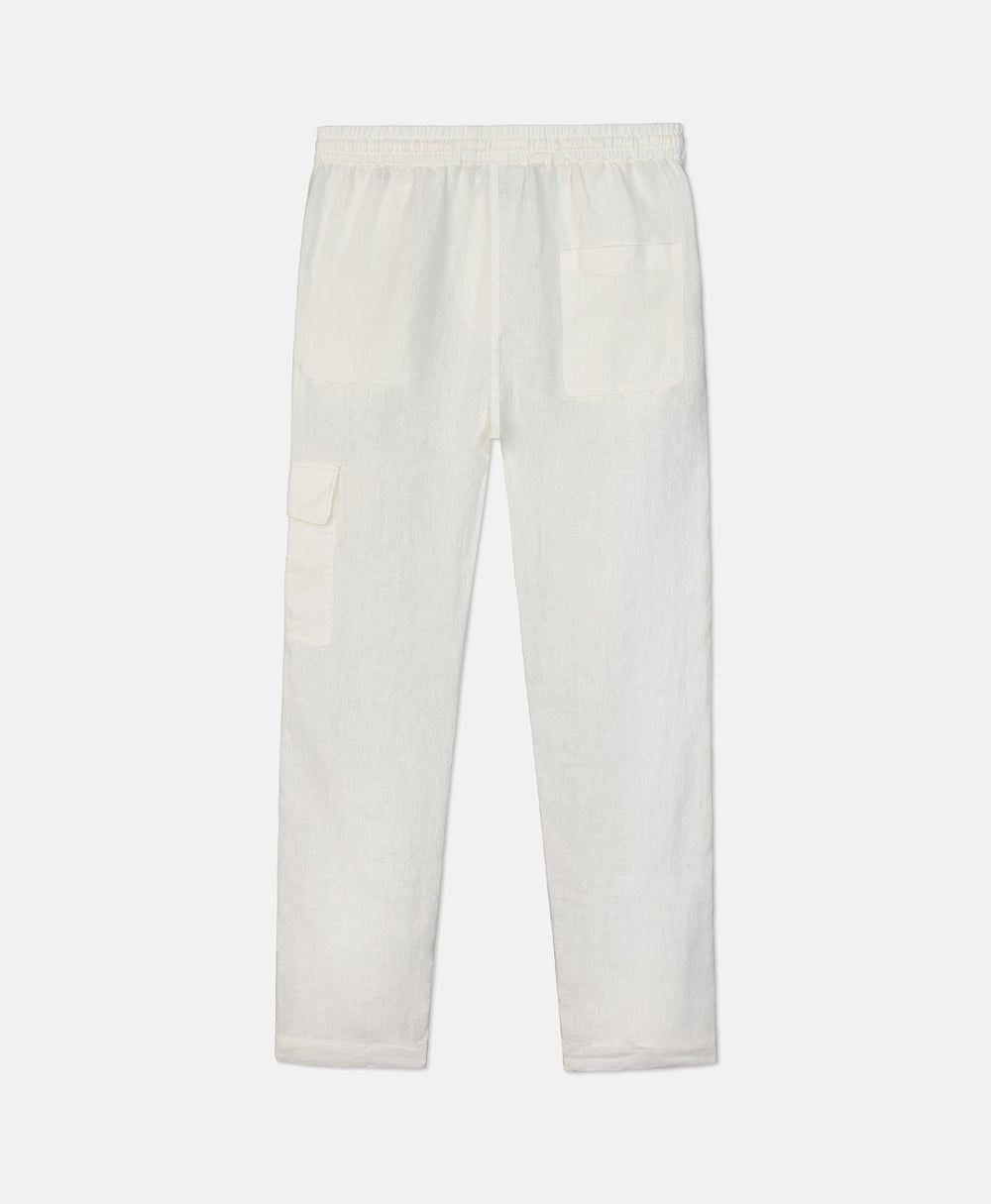 LINEN PANTS VINTAGE WHITE