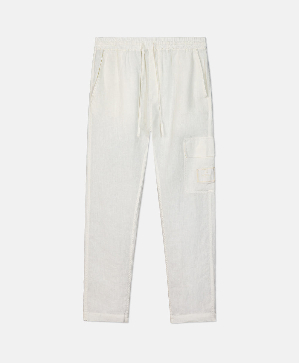 LINEN PANTS VINTAGE WHITE