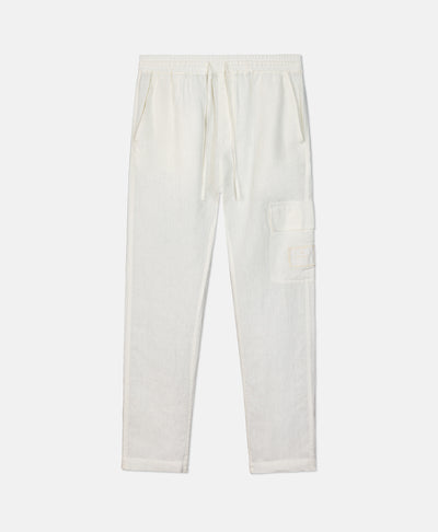 LINEN PANTS VINTAGE WHITE