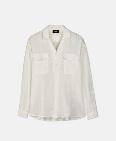 LINEN SHIRT VINTAGE WHITE