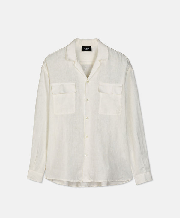 LINEN SHIRT VINTAGE WHITE