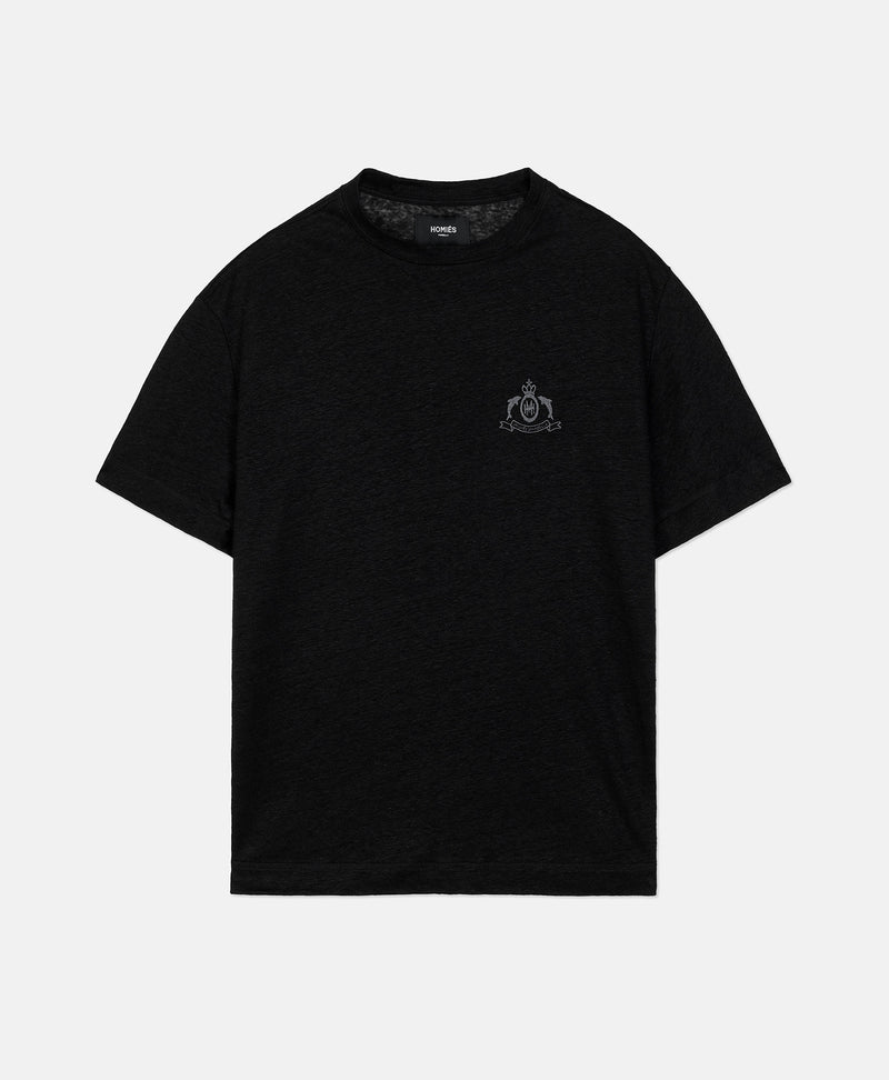 HOMIÉS SPIRIT LINEN T-SHIRT BLACK