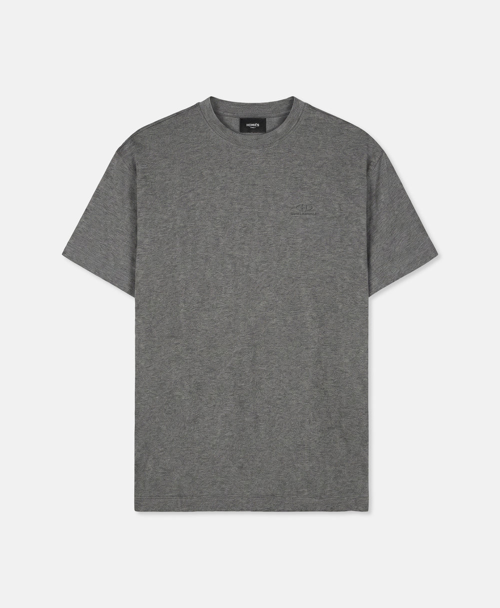 HOMIES CLUB MERCERIZED T-SHIRT GREY MELANGE