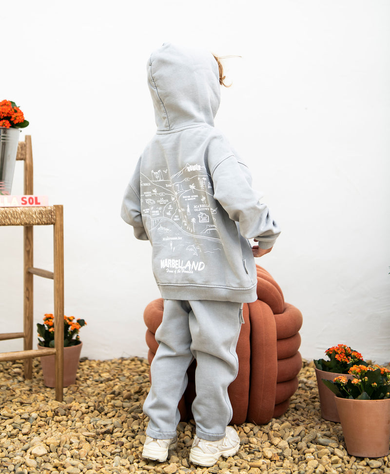 MAPA KIDS HOODIE VINTAGE LIGHT GREY