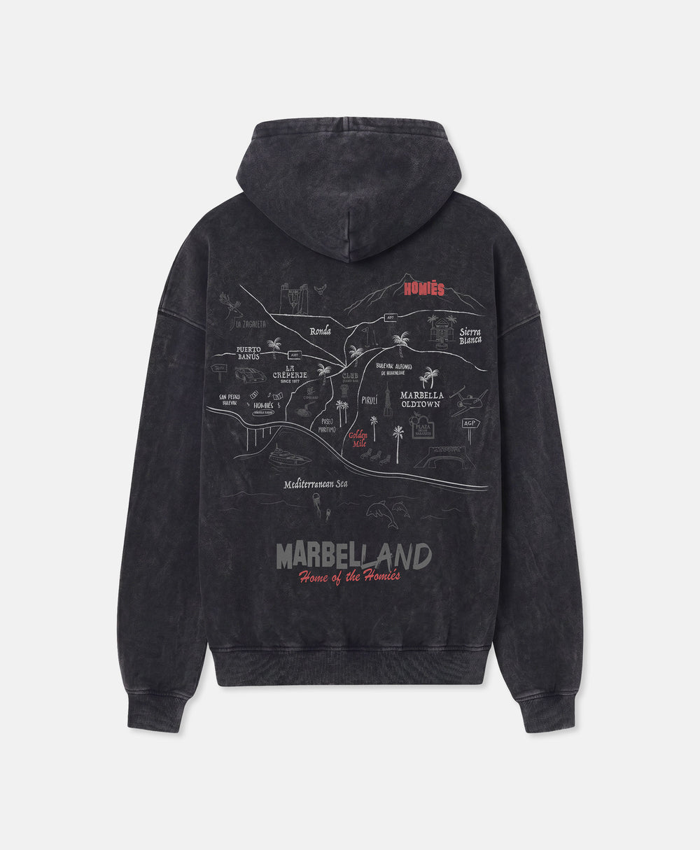 MAPA HOODIE VINTAGE GREY