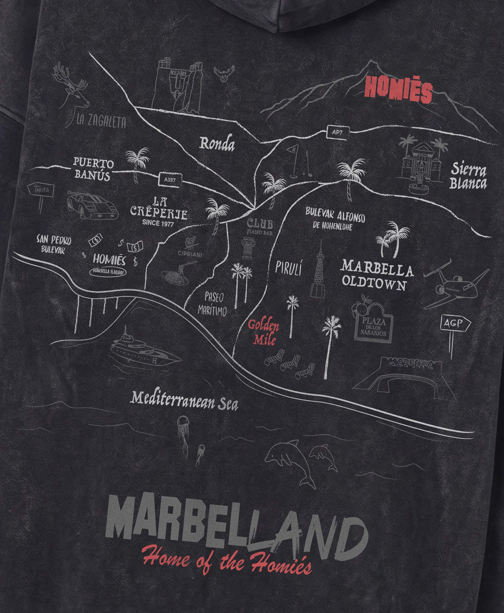 MAPA HOODIE VINTAGE GREY