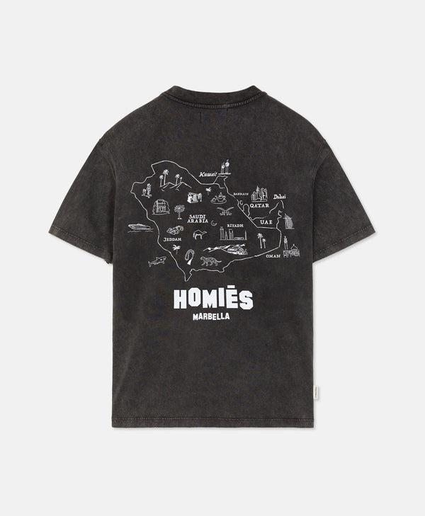 MAPA T-SHIRT MIDDLE EAST VINTAGE GREY