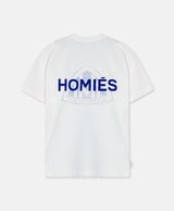 MAYMARB T-SHIRT VINTAGE WHITE COBALT BLUE