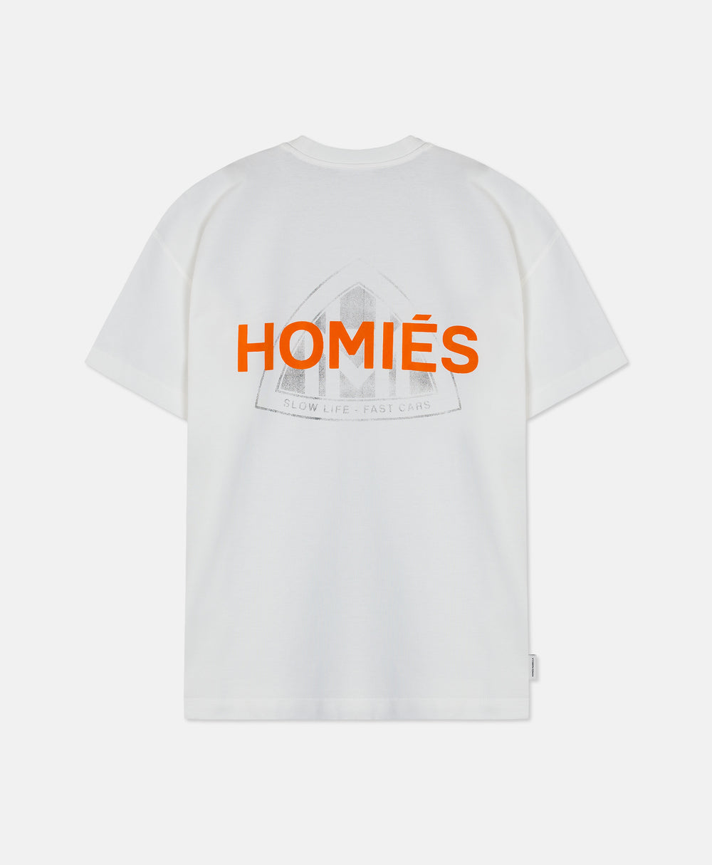 MAYMARB T-SHIRT WHITE ORANGE