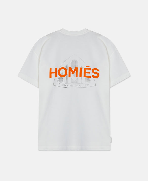 MAYMARB T-SHIRT WHITE ORANGE